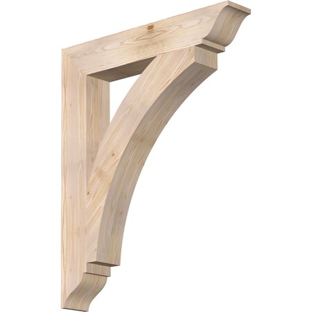Ekena Millwork Thorton Traditional Smooth Bracket, Douglas Fir, 5 1/2"W x 34"D x 42"H BKT06X34X42THR01SDF